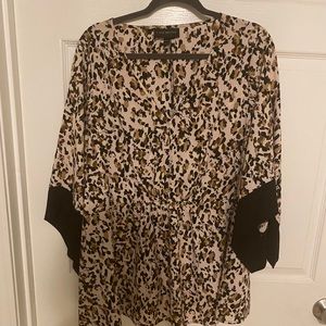 Lane Bryant leopard print top.